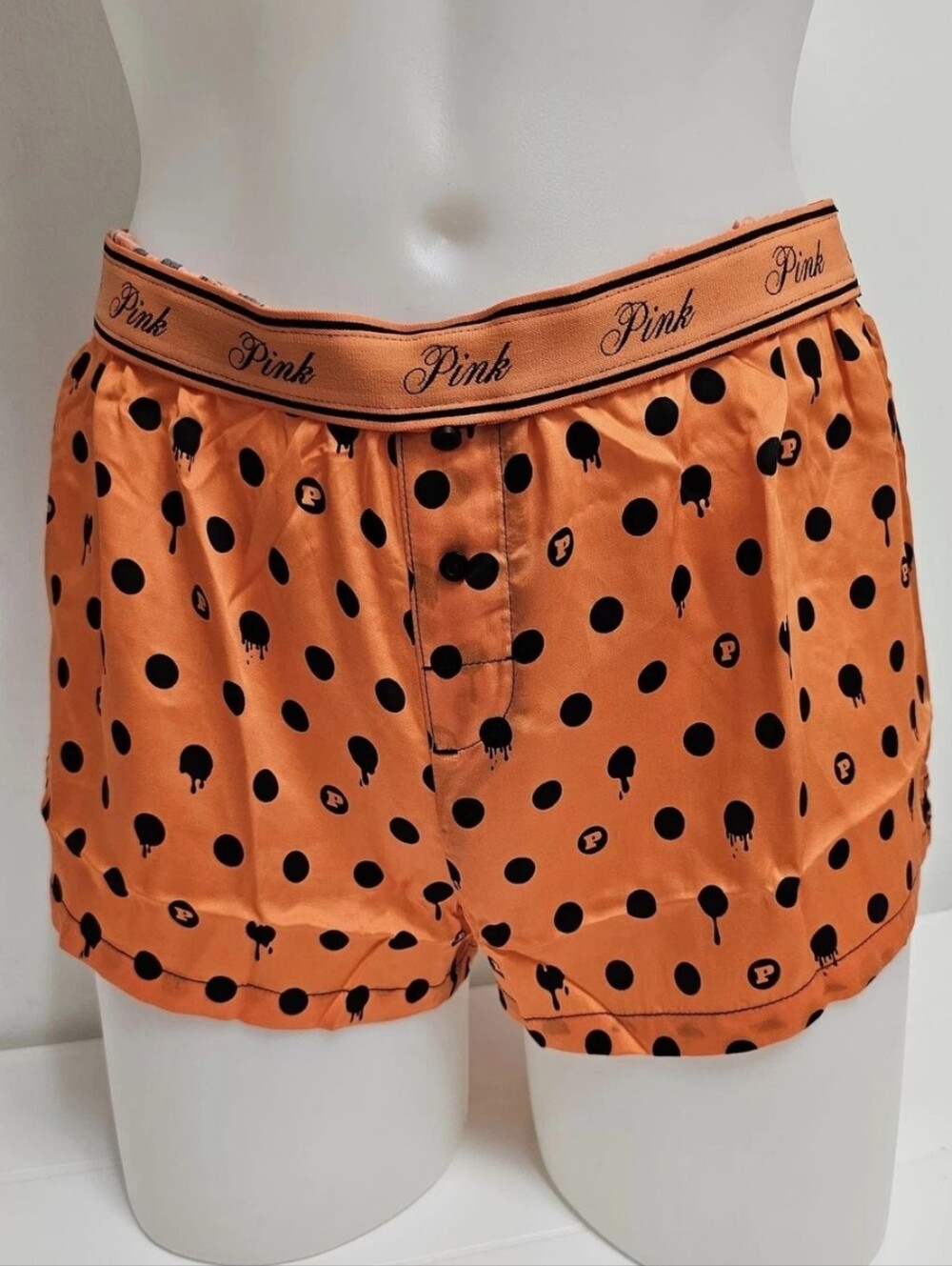 Victorias secret pink tencel boxy pajama sleep shorts HALLOWEEN LIMITED EDITION